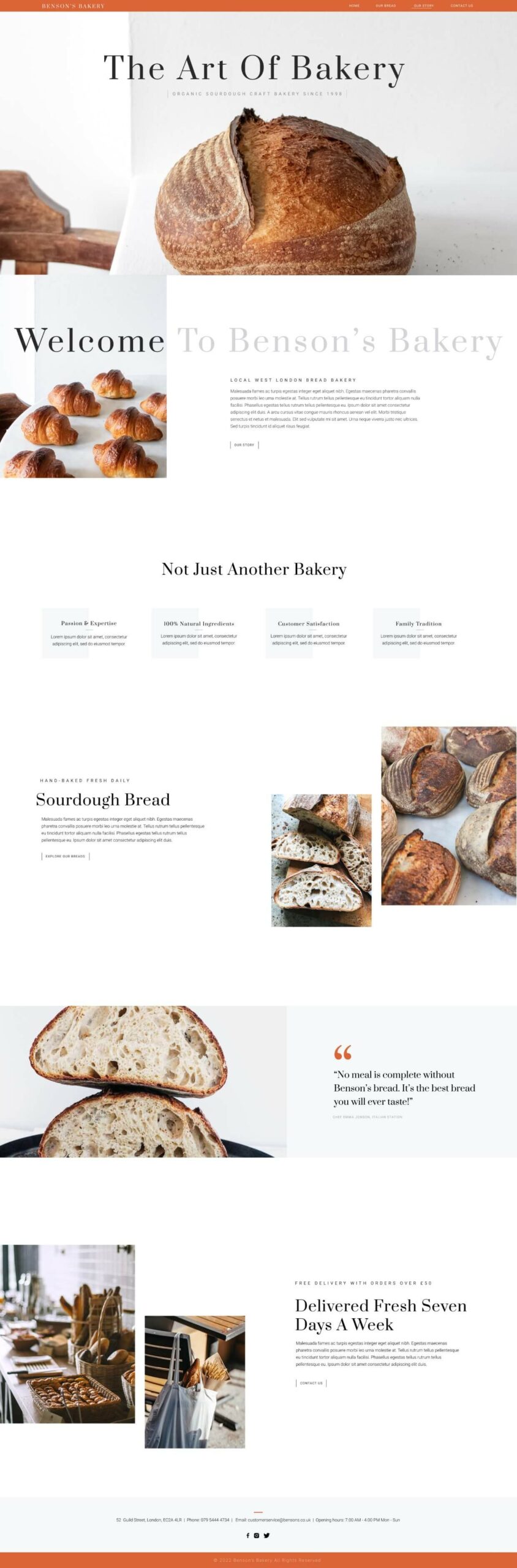 Bread Bakery Homepage